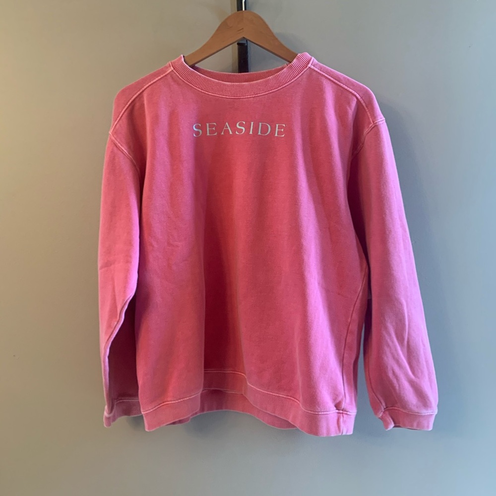 pink seaside sweatshirt